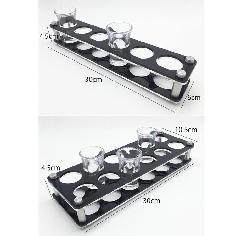 Acrylic Round Hole Wine Glass Holder, Layer (specification): 12 Grids