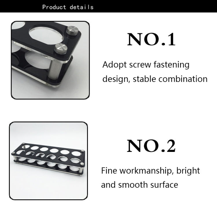 Acrylic Round Hole Wine Glass Holder, Layer (specification): 12 Grids