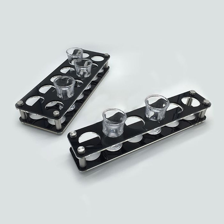 Acrylic Round Hole Wine Glass Holder, Layer (specification): 12 Grids