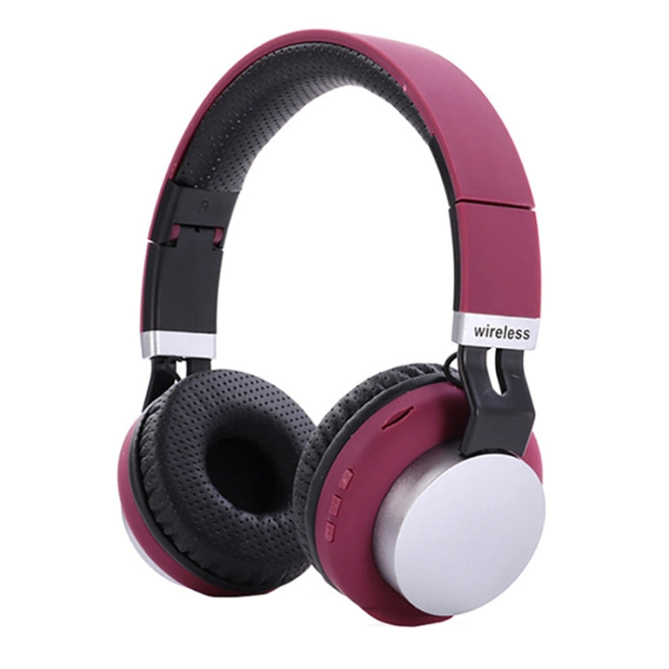 MH8 Wireless Card Sports Folding Bluetooth Headset, Colour: Purple