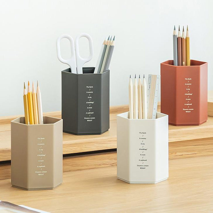 6 PCS Simple Modern Office Desktop Storage Pen Holder