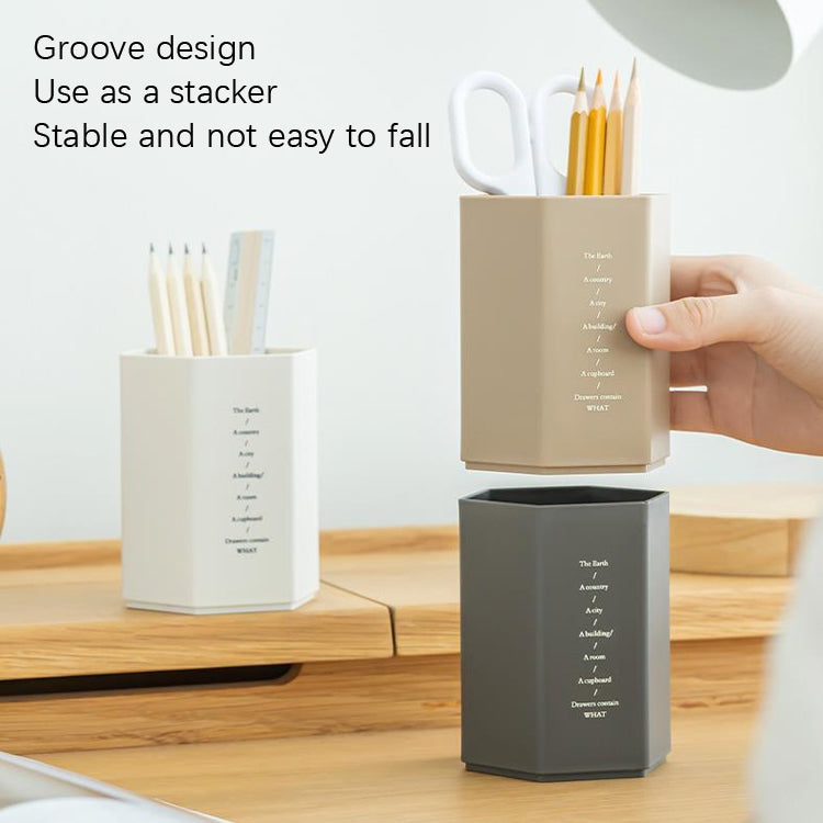 6 PCS Simple Modern Office Desktop Storage Pen Holder
