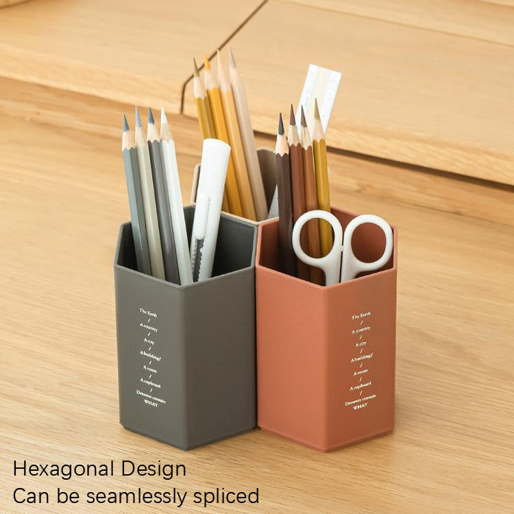 6 PCS Simple Modern Office Desktop Storage Pen Holder