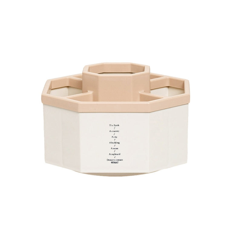 Simple Modern Large Capacity Office Desktop Storage Pen Holder, Colour: Pink Rotary