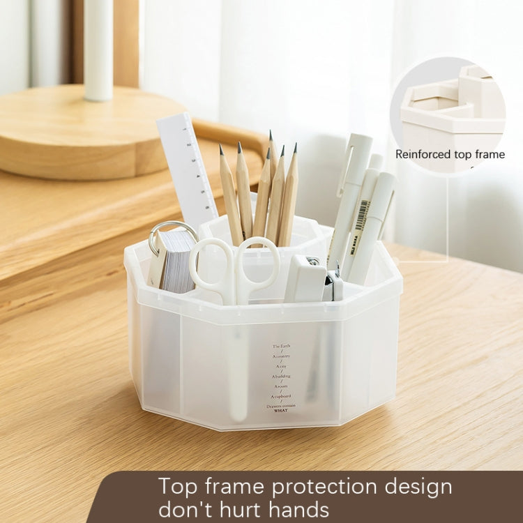Simple Modern Large Capacity Office Desktop Storage Pen Holder, Colour: Yellow Rotary