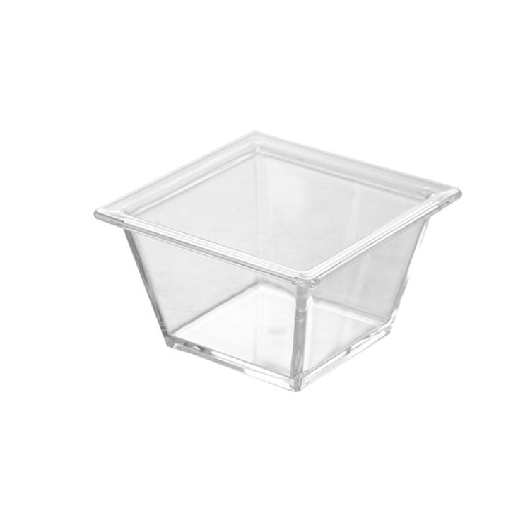 2 PCS Geometric Snack Plate, Style: Small Quartet (Transparent)