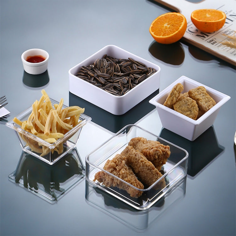 2 PCS Geometric Snack Plate, Style: Big Quartet (Transparent)