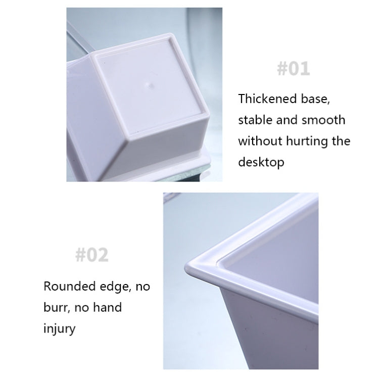 2 PCS Geometric Snack Plate, Style: Big Quartet (Transparent)