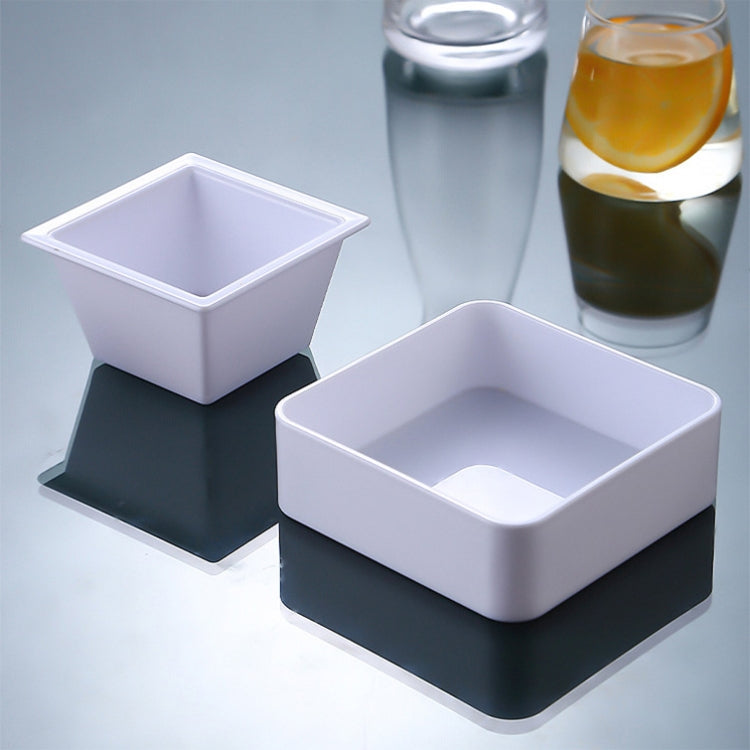 2 PCS Geometric Snack Plate, Style: Big Quartet (Transparent)