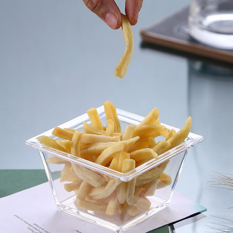2 PCS Geometric Snack Plate, Style: Big Quartet (Transparent)