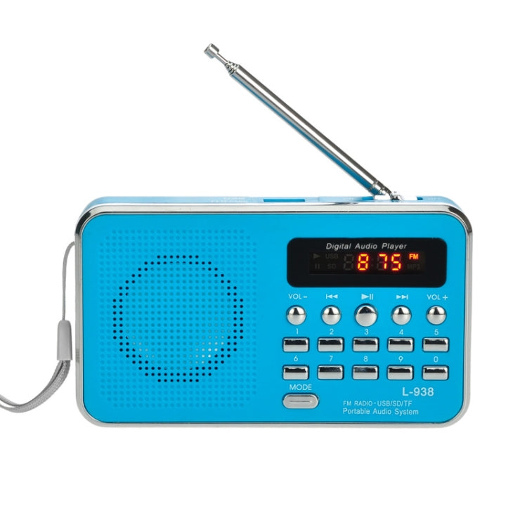 L-938 FM  Rechargeable Radio Supports Card MP3 Playback