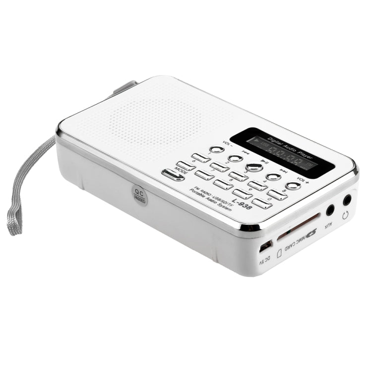 L-938 FM  Rechargeable Radio Supports Card MP3 Playback