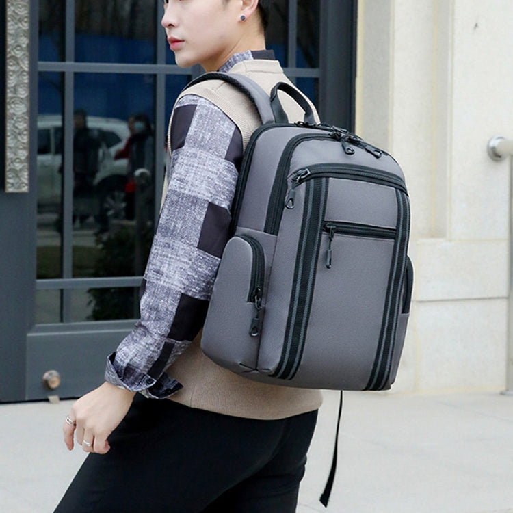 Men Business Laptop Back Shoulders Bag Waterproof Wear Backpack