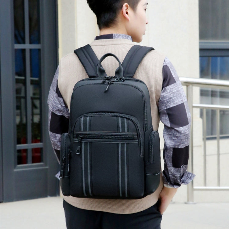 Men Business Laptop Back Shoulders Bag Waterproof Wear Backpack