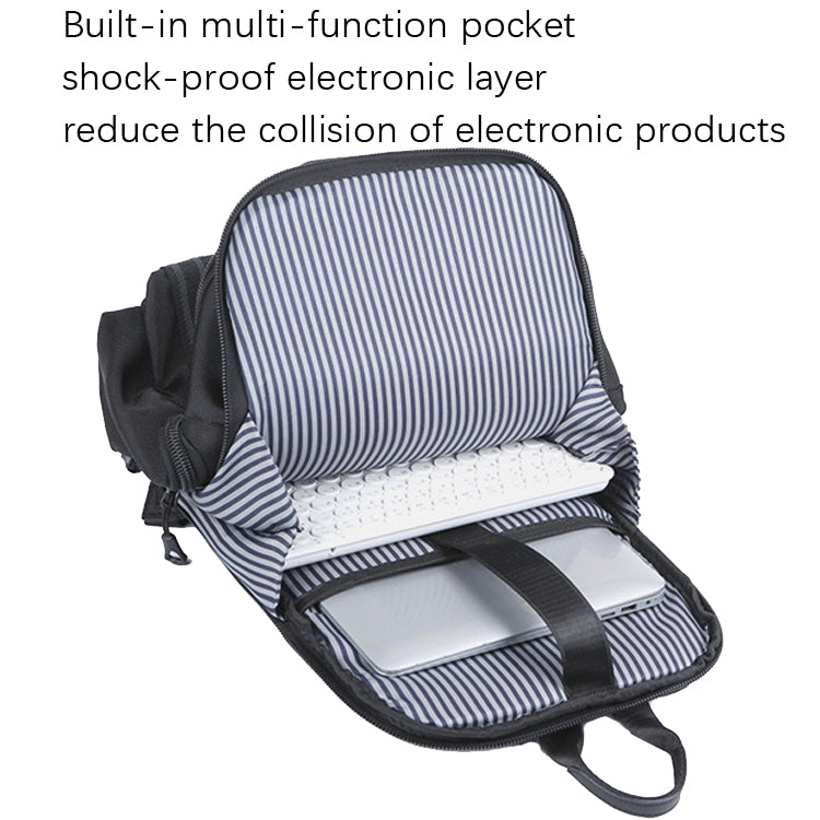 Men Business Laptop Back Shoulders Bag Waterproof Wear Backpack