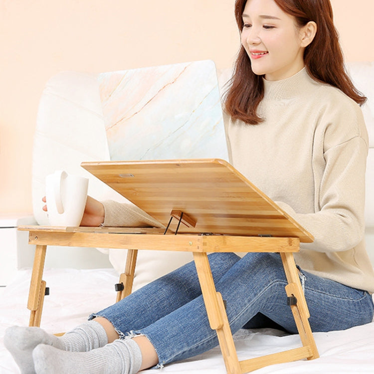 Bed Computer Desk Folding Desk Lifting Writing Desk With Cup Slot ,Size: Medium