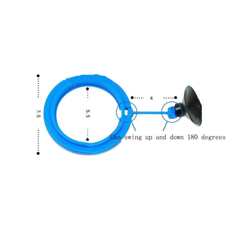 10 PCS Aquarium Fish Food Feeder, Specification: Thick Blue Round