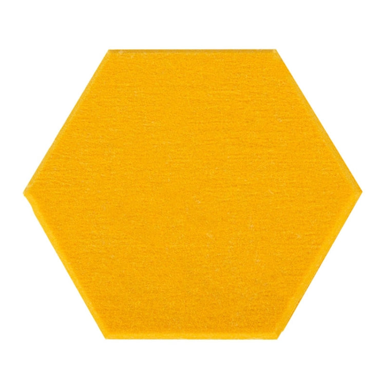 2 PCS Polyester Fiber Wall Decoration Sound Insulation Cotton Sound Absorbing Board, Style: Without Glue (Orange Yellow)