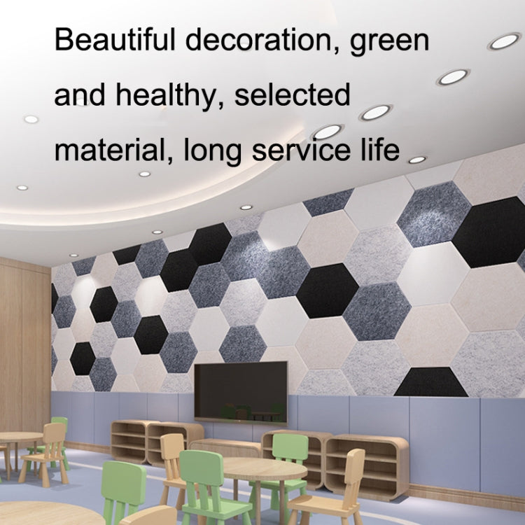2 PCS Polyester Fiber Wall Decoration Sound Insulation Cotton Sound Absorbing Board, Style: Without Glue (Lake Blue)