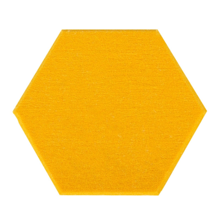2 PCS Polyester Fiber Wall Decoration Sound Insulation Cotton Sound Absorbing Board, Style: With Glue (Orange Yellow)