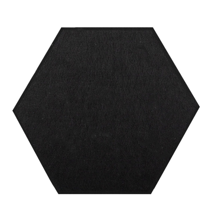 2 PCS Polyester Fiber Wall Decoration Sound Insulation Cotton Sound Absorbing Board, Style: With Glue (Black)