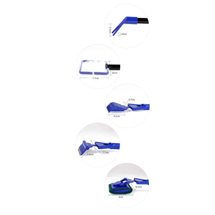 2 PCS Fish Tank Aquarium 5-in-1 Cleaning Tool Set