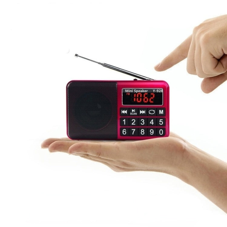 Y-928 FM Radio LED Display MP3 Support  TF Card U Disk