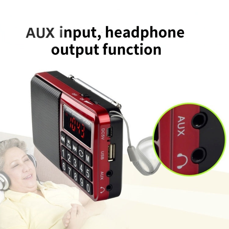 Y-928 FM Radio LED Display MP3 Support  TF Card U Disk