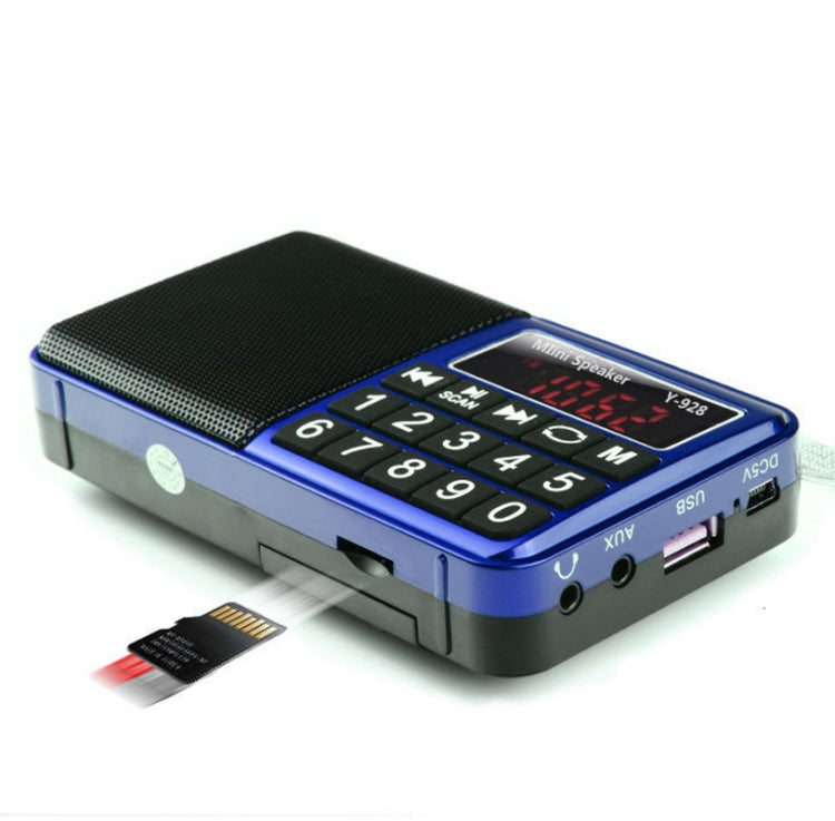 Y-928 FM Radio LED Display MP3 Support  TF Card U Disk