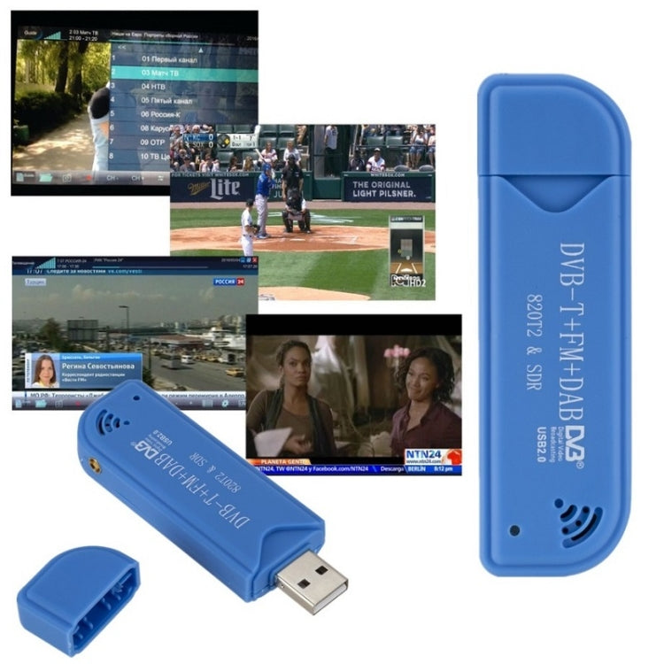 FC0012 Chip USB2.0 DVB-T TV Stick, Support SDR+DAB+FM/RTL2832U+R860