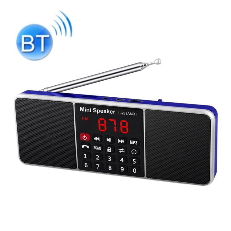 L-288AM  Bluetooth Dual Speaker Radio MP3 Player Support TF Card/U Disk with LED Display