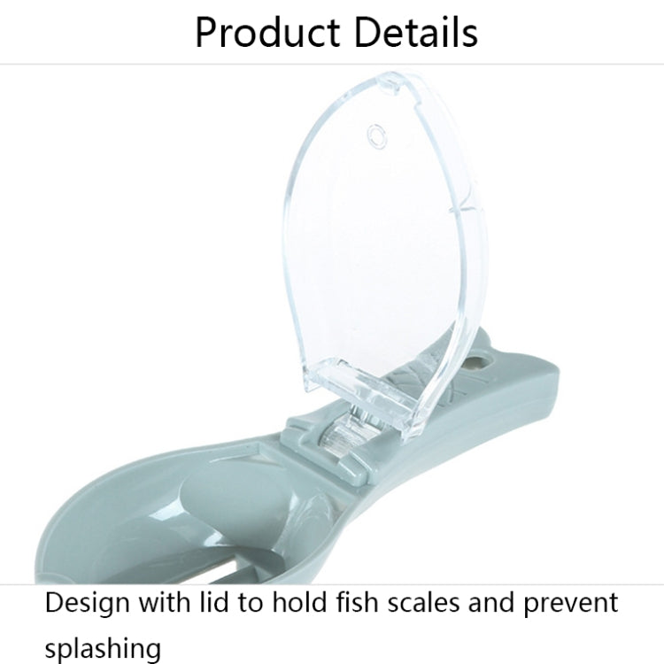 3 PCS CT1682 Thickened Plastic Fish Scaler with Cover