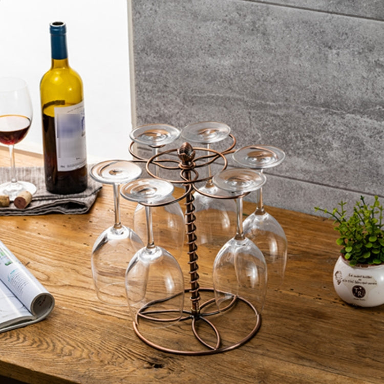 Wine Glass Holder Iron Bougainvillea Upside Down Goblet Holder