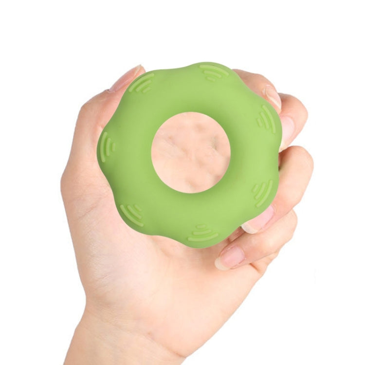 3 PCS Hand Exercise Massage Bump Gear Type Silicone Grip Ring, Style: 30LB (Light Green)