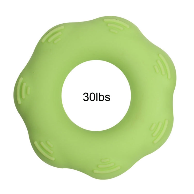 3 PCS Hand Exercise Massage Bump Gear Type Silicone Grip Ring, Style: 30LB (Light Green)