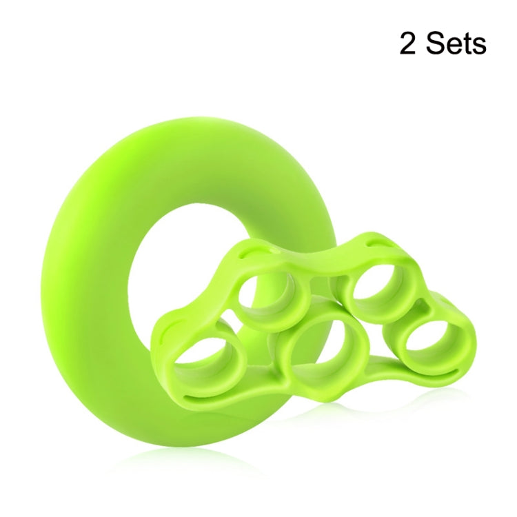 2 Sets Fitness Finger Sports Silicone Rally Grip Set