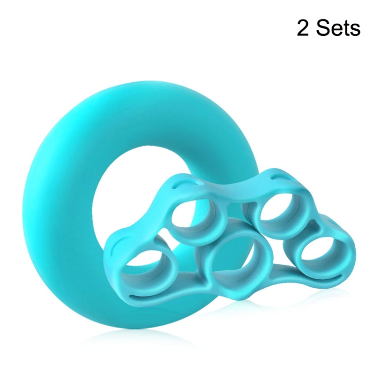 2 Sets Fitness Finger Sports Silicone Rally Grip Set