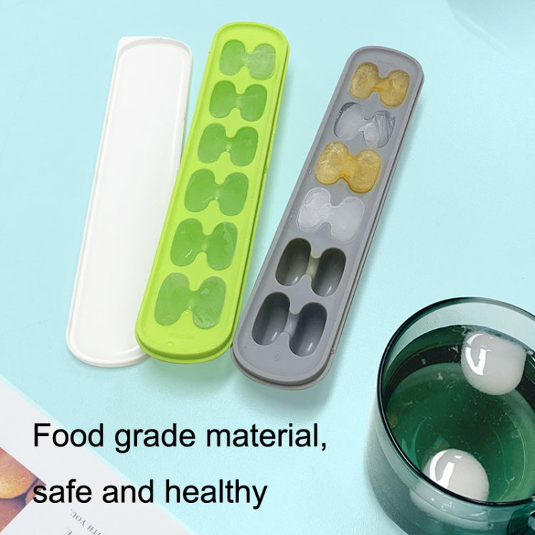 4 PCS Home Refrigerator Silicone Soft Bottom Covered Ice Tray Mold(Gray)