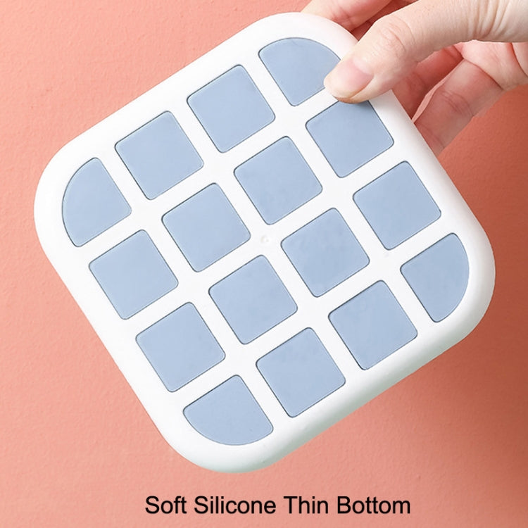 2 PCS 16 Grid Silicone Soft Bottom Homemade Ice Tray Mold With Cover