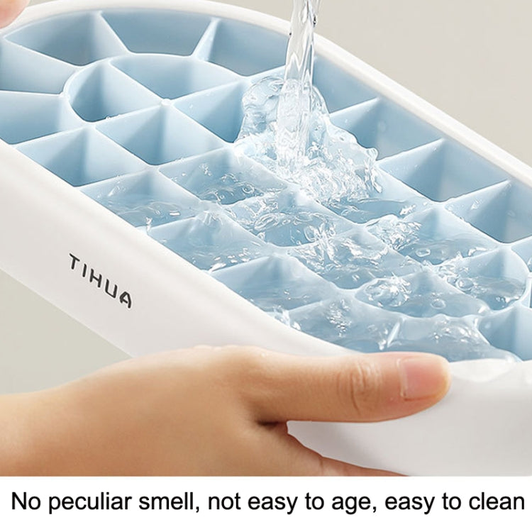 S10001 28 Grid Silicone Soft Bottom Refrigerator Frozen Ice Cube Mold