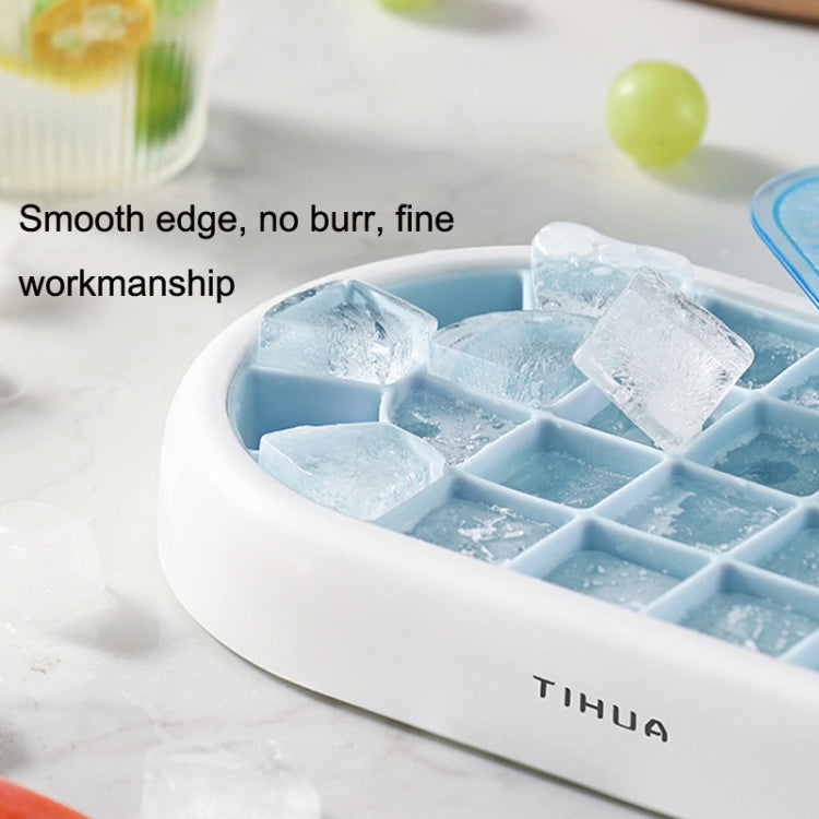 S10001 28 Grid Silicone Soft Bottom Refrigerator Frozen Ice Cube Mold