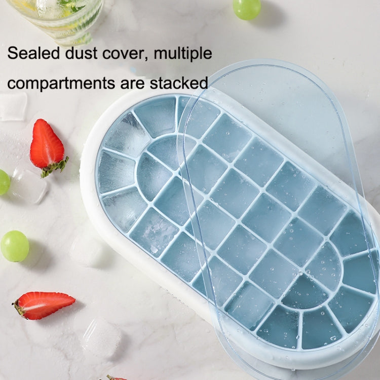 S10001 28 Grid Silicone Soft Bottom Refrigerator Frozen Ice Cube Mold