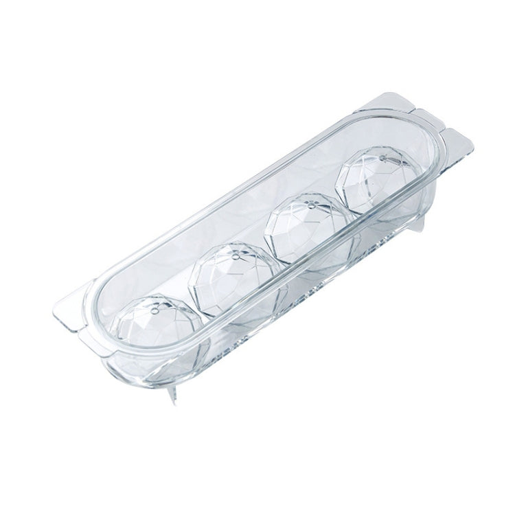 2 PCS Household Food Grade Transparent Round Ice Cube Mold, Size: Small
