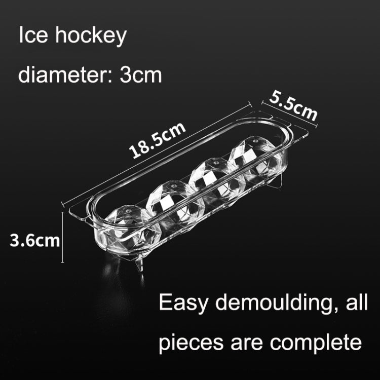 2 PCS Household Food Grade Transparent Round Ice Cube Mold, Size: Small