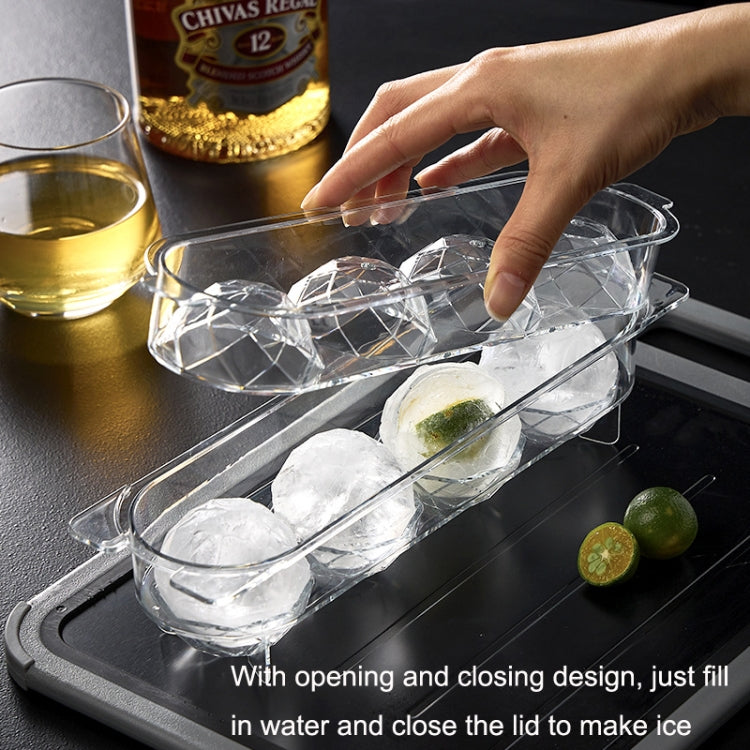 2 PCS Household Food Grade Transparent Round Ice Cube Mold, Size: Small