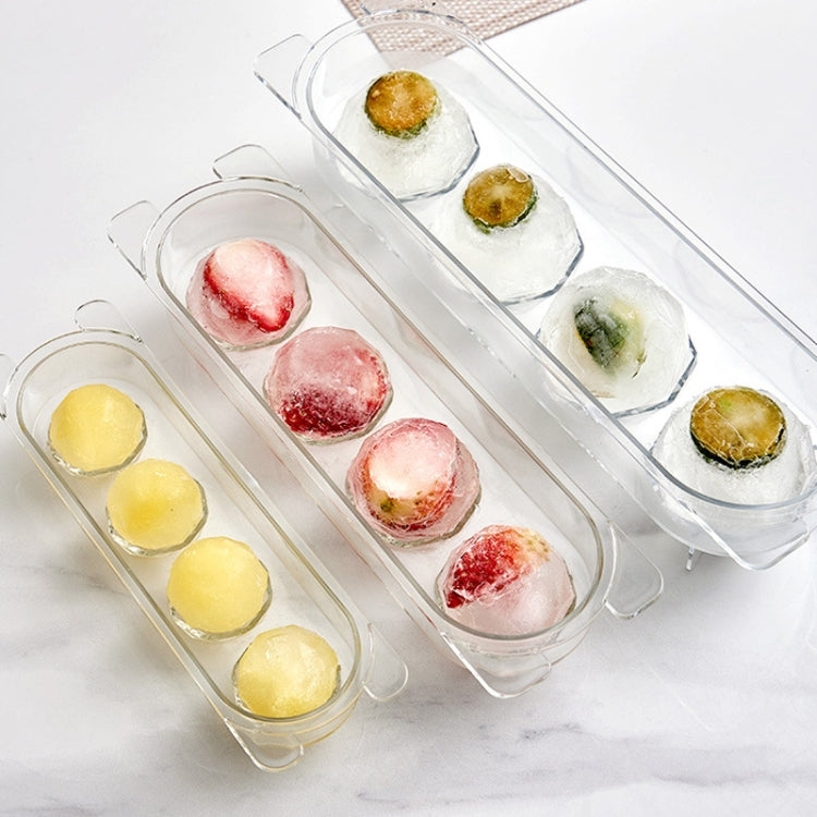 2 PCS Household Food Grade Transparent Round Ice Cube Mold, Size: Small