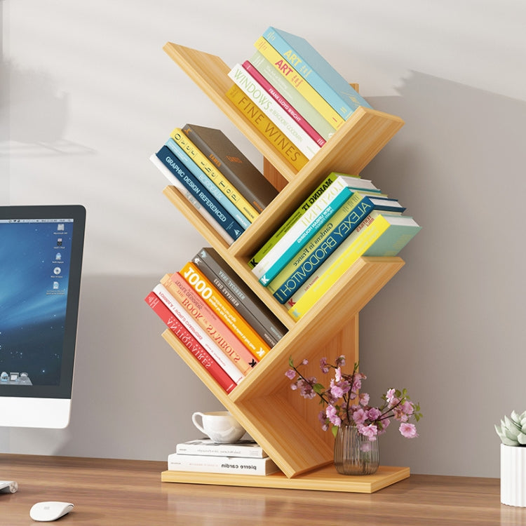 Simple Tree-shaped Desktop Bookshelf Office Desk Organize Storage Rack