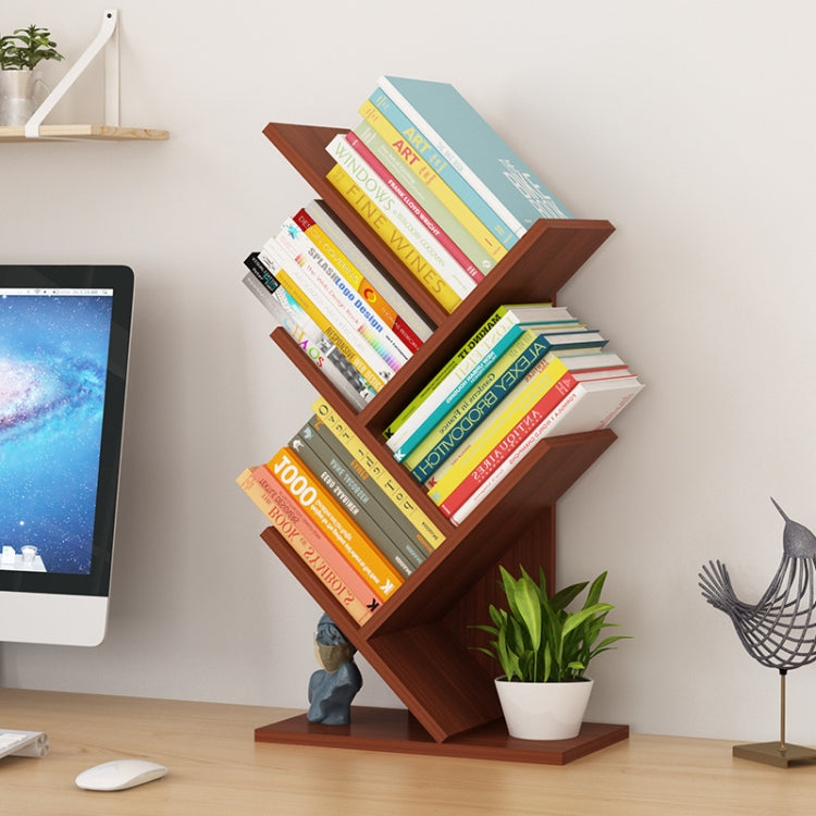 Simple Tree-shaped Desktop Bookshelf Office Desk Organize Storage Rack