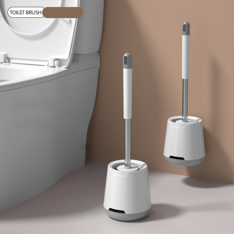 TPR Soft Glue Long-handle Toilet Brush with Base, Spec: Floor Type