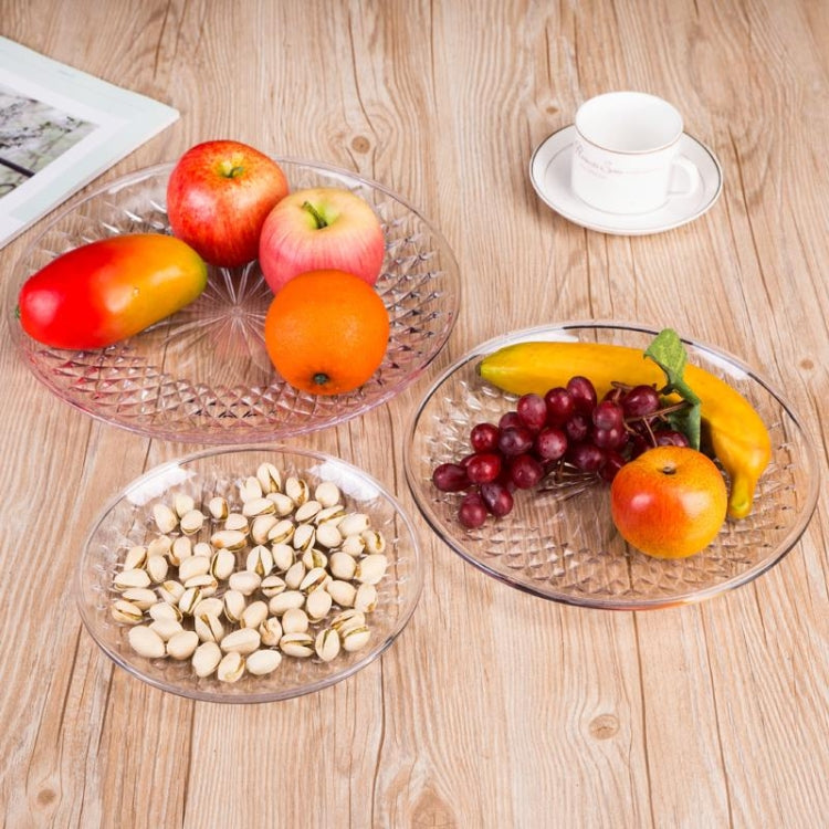 5 PCS Acrylic Round Transparent Fruit Dish, Diameter: 25cm